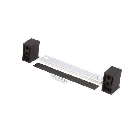 Duke Door Handle, Face Mount , Blk, 6in, Ruf-48 214825